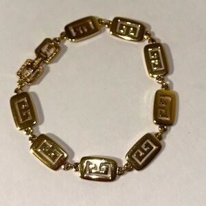 GIVENCHY Vintage GG Gold Plate Bracelet